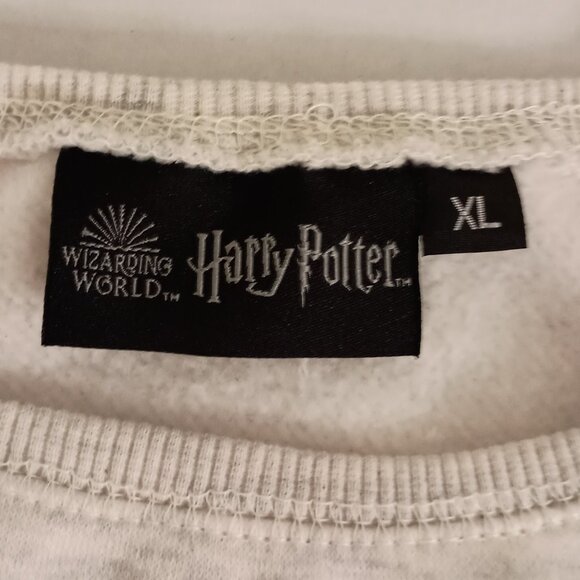 Harry Potter Hogwarts Off-White Blue Heather Sweatshirt Kids XL EUC - Picture 7 of 16